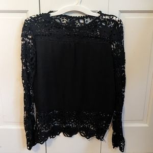 Sheer black long sleeve